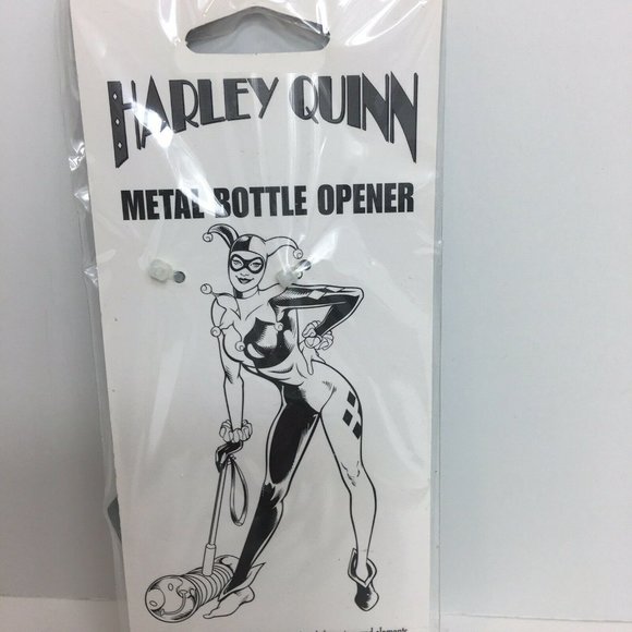 Harley Quinn Metal Bottle Opener DC Comics Batman 5" Villains Superhero Icup New - Picture 4 of 11